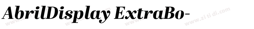 AbrilDisplay ExtraBo字体转换 AbrilDisplay ExtraBo字体转换